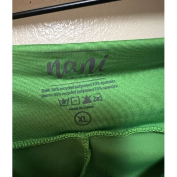NWT Nani The Ruched Swim Skirt Green Verde Built in Shorts Pocket Womens Size XL - Picture 8 of 12